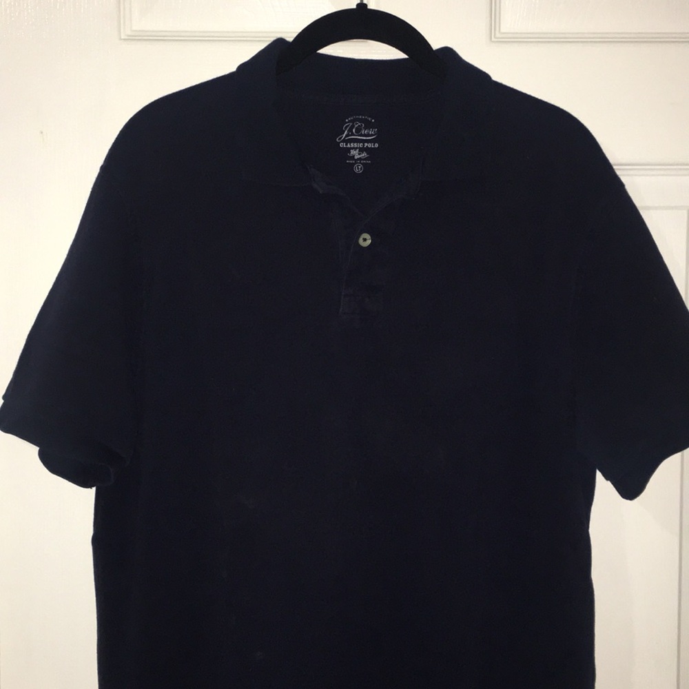 J. Crew men’s navy blue polo.